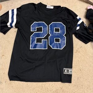 Starter Black Athletic Jersey with White Accents